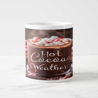 Grande Tasse Boule de Noël au cacao chaud avec Marshmallows et