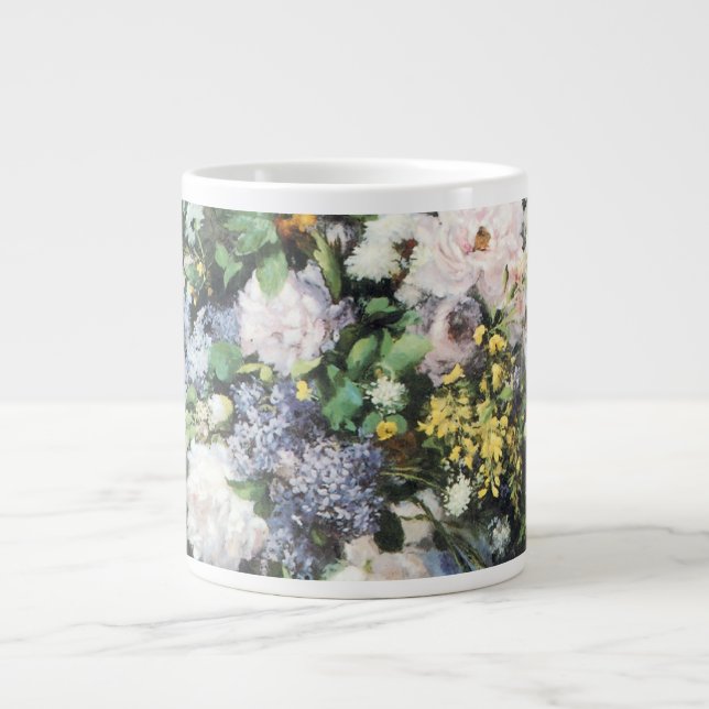 Grande Tasse Bouquet de printemps de Pierre Renoir, Fleurs Vint (Devant)