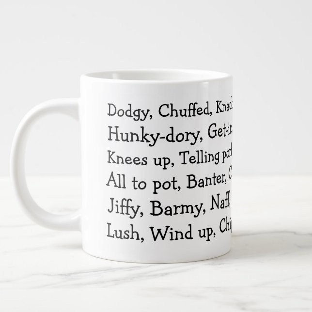 Grande Tasse British Slang (Gauche)