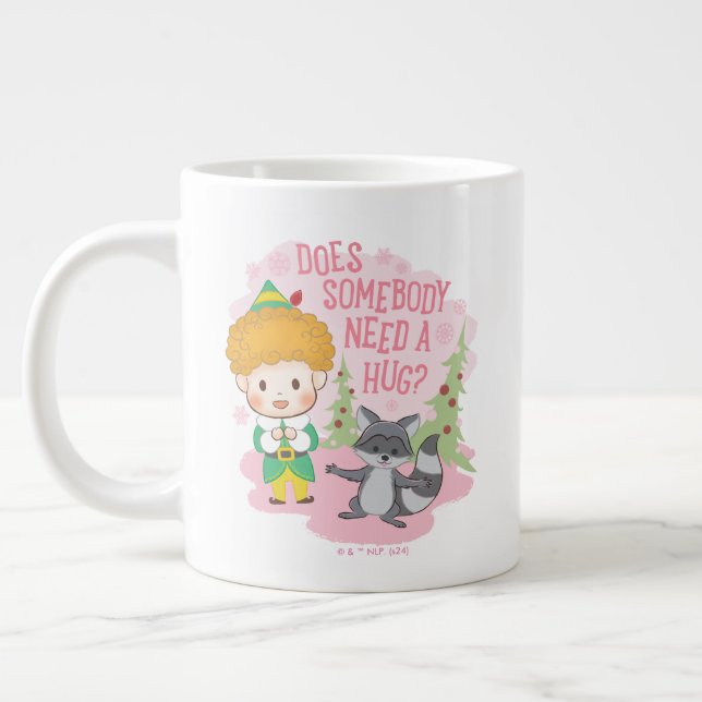 Grande Tasse Buddy l'Elfe Quelqu'un a besoin d'un câlin ? (Gauche)