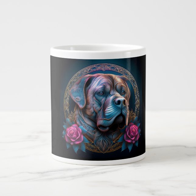 Grande Tasse Bull Mastiff Passe Par Un Portail De Temps (Devant)