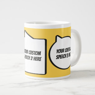 Grande Tasse Bulles vocales de texte et de couleur personnalisé