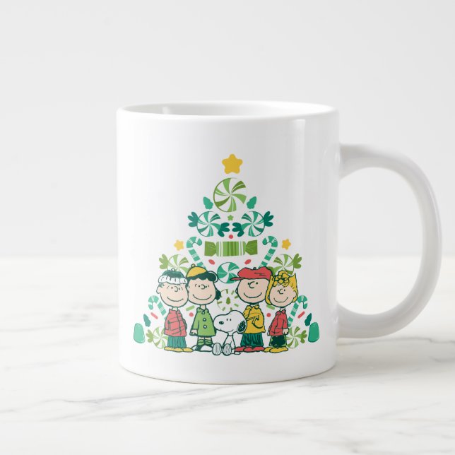 Grande Tasse cacahuètes | Arbre de Noël de menthe poivrée (Droite)