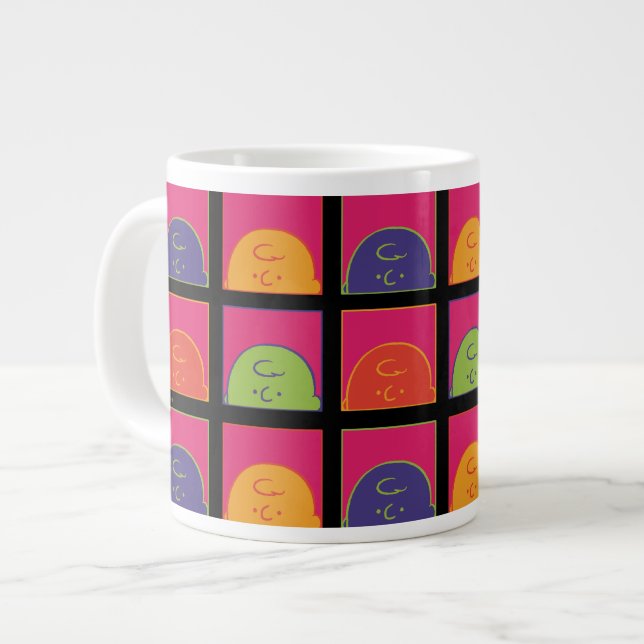 Grande Tasse cacahuètes | Art Pop moderne C'est Charlie Brown (Devant gauche)