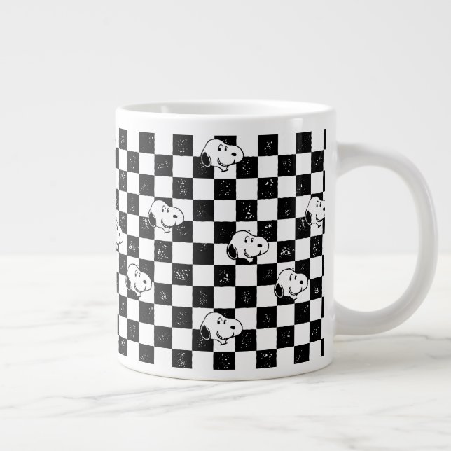 Grande Tasse cacahuètes | Drapeau À damiers Snoopy (Droite)