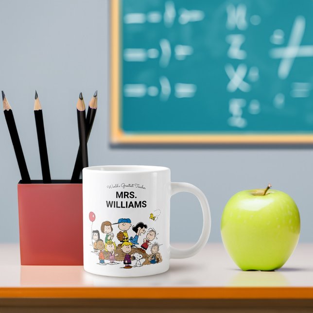 Grande Tasse cacahuètes | Le Grand Professeur Gang Personnalisé (Mug on desk)
