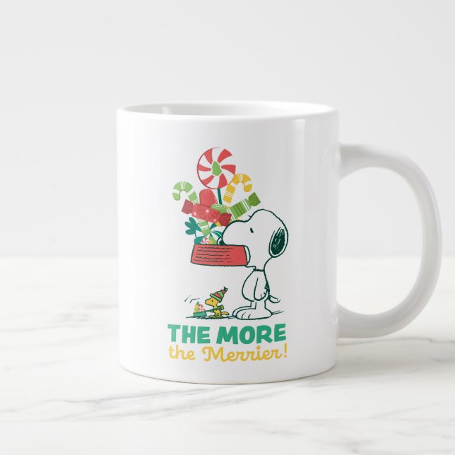 Grande Tasse cacahuètes | Plus Le Merrier Est Merrier (Droite)