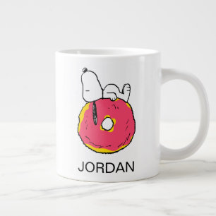 Grande Tasse cacahuètes   Snoopy Donut rose