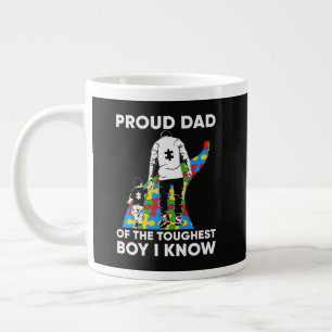 Grande Tasse Cadeau de puzzle pour papa pour la journée de sens