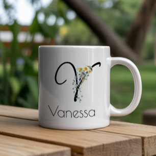 Grande Tasse Cadeau de retraite monogramme de l'employeur aquar