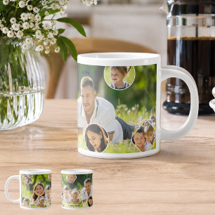 Grande Tasse Cadeau de vacances Collage de photos de souvenirs