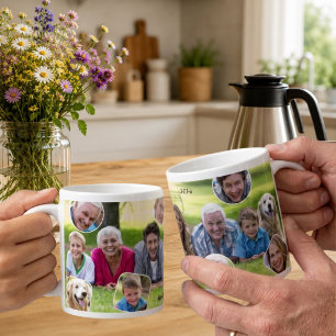 Grande Tasse Cadeau de vacances de collage de photos de souveni