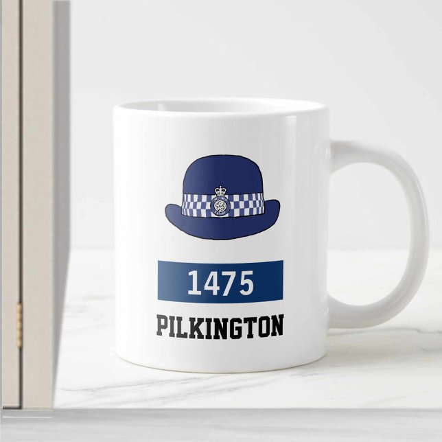 Grande Tasse Cadeau d'une femme de police. CASQUETTE WPC de la  (Créateur téléchargé)