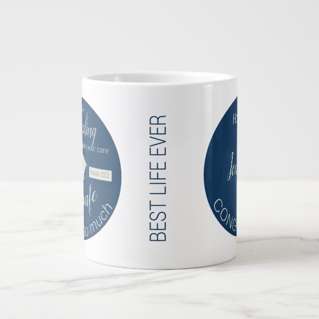 Grande Tasse Cadeau pour les aînés JW nom personnalisé, congrég (Devant)