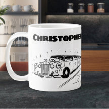 Cadeau pour un chauffeur de limousine avec nom
