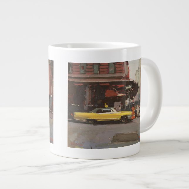 Grande Tasse Cadillac jaune 2012 (Devant droit)