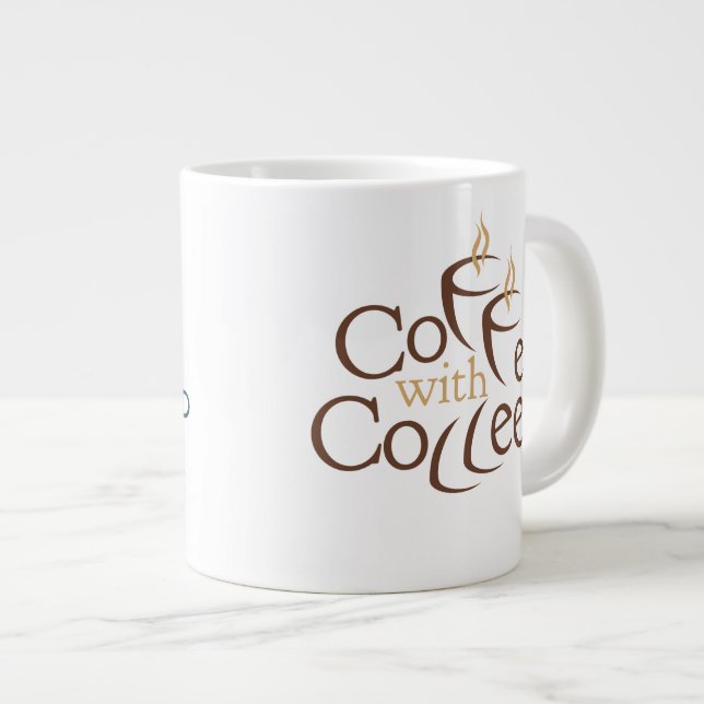 Grande Tasse Café avec grande mousse de colle (20oz) (Devant droit)