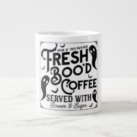 Café Boo'd frais servi avec cri et sucre