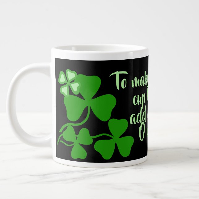 Grande Tasse Café irlandais/tasse parfaite 18 Irlande shamrock/ (Gauche)
