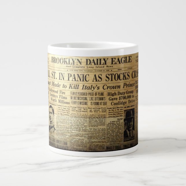Grande Tasse Café Jumbo Mug, journal Stock spécialisé dans le m (Devant)