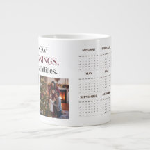 Calendrier photo personnalisé minimaliste moderne
