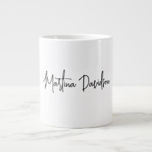 Grande Tasse Calligraphie minimaliste moderne