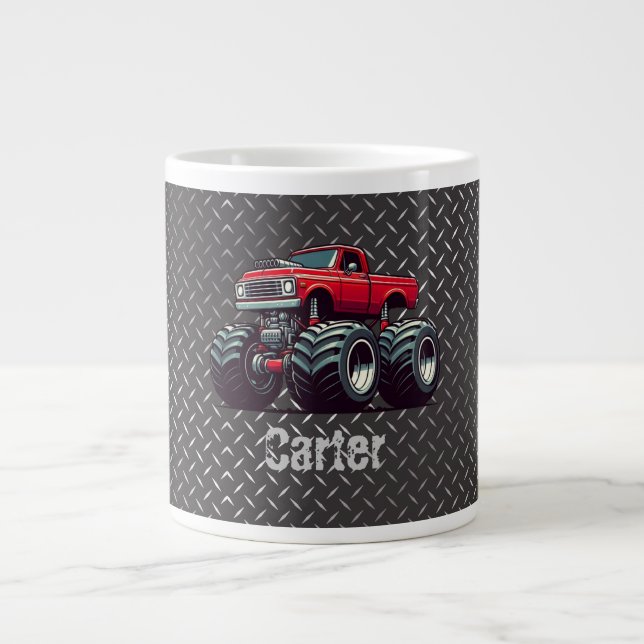 Grande Tasse Camion monstre rouge (Devant)