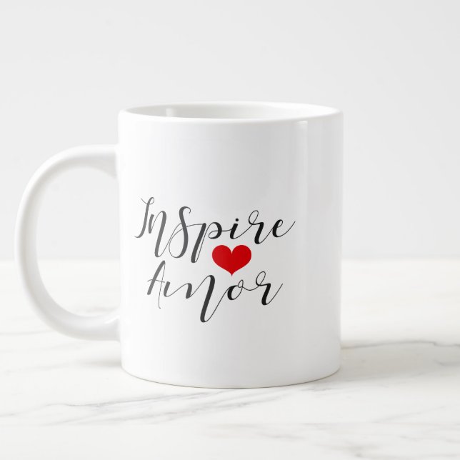 Grande Tasse Canette inspirante d'amour (Gauche)