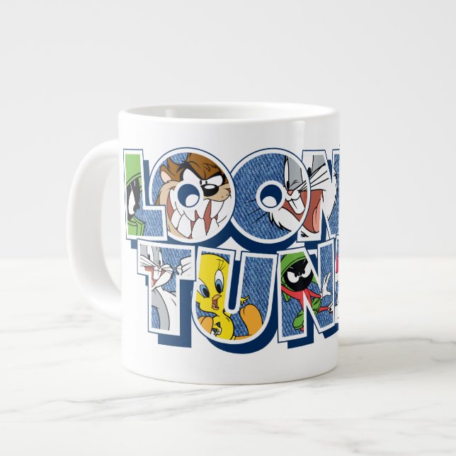 Grande Tasse Caractères LOONEY TUNES™ en lettres (Devant gauche)