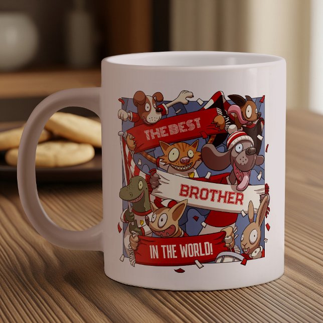 Grande Tasse Caricature pour les fans d'animaux drôle de meille (Créateur téléchargé)