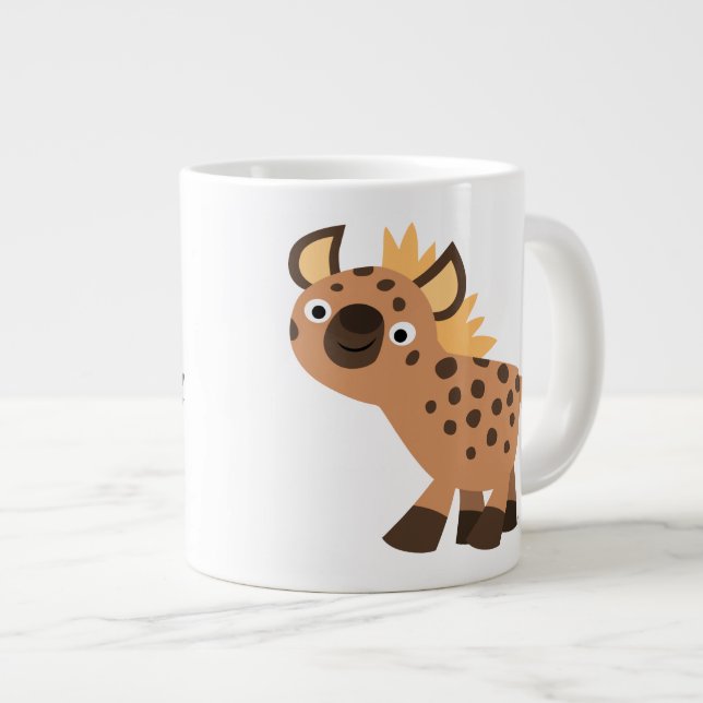 Grande Tasse Caricature sympa Hyena (Devant droit)