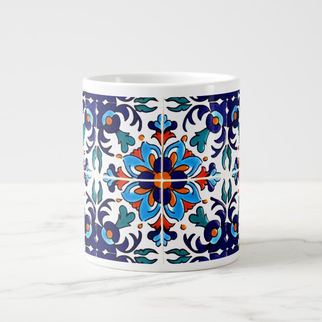 Grande Tasse Carrelage Talavera Mexicaine No 9 (Devant)