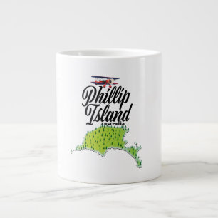 Grande Tasse Carte de Phillip Island Australie