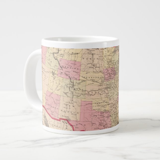 Grande Tasse Carte des États-Unis 5 (Devant gauche)