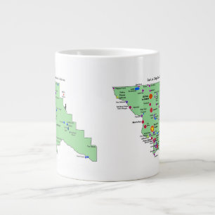 Grande Tasse Carte des noms de lieux SLO avec des traductions e