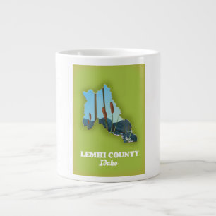Grande Tasse Carte du comté de Lemhi, Idaho