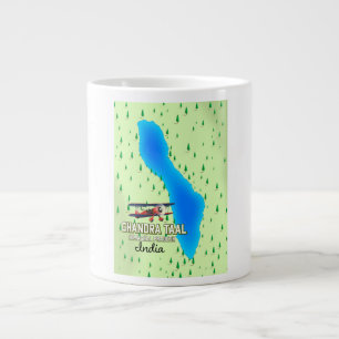 Grande Tasse Carte du lac indien de Chandra Taal Himachal Prade