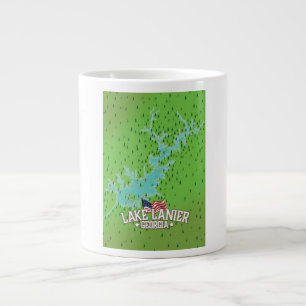 Grande Tasse Carte du lac Lanier Géorgie