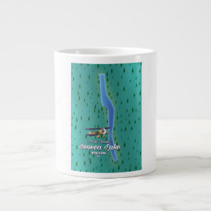 Grande Tasse Carte du lac Seneca, NYC