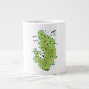 Grande Tasse Carte du Peak District Angleterre
