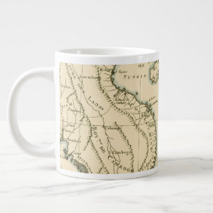 Grande Tasse Carte Vintage de l'Inde  Océan Indien