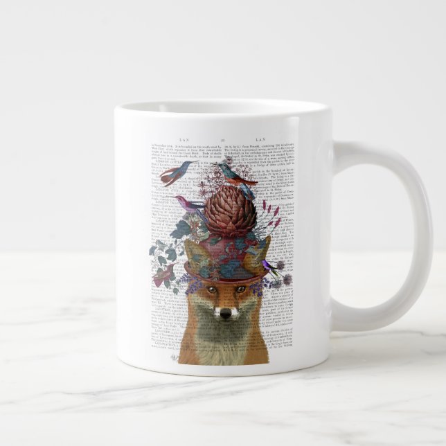 Grande Tasse Casque d'oiseaux renard avec Artichoke (Droite)