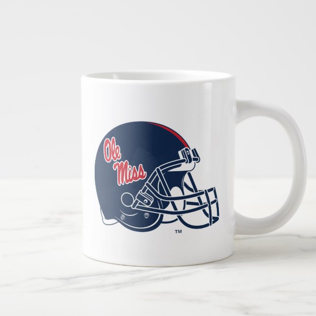 Grande Tasse Casque Ole Miss Football | bleu foncé (Droite)
