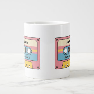 Grande Tasse Cassette personnalisé de chansons d'amour – Nom pe
