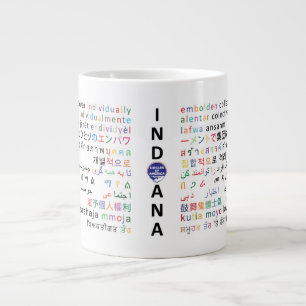 Grande Tasse cercles de l'Indiana - langues de l'Indiana 1p