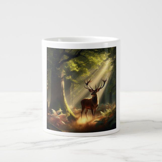 Grande Tasse Cerf dans la forêt matinale (Devant)