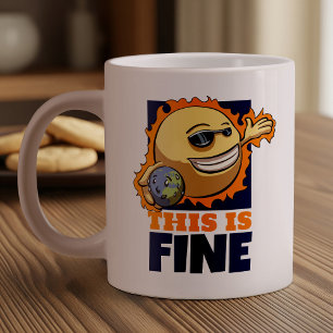 Grande Tasse C'Est Un Beau Réchauffement climatique Dessin Sur 