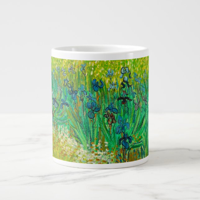 Grande Tasse Champ Van Gogh avec Irises près d'Arles (Devant)