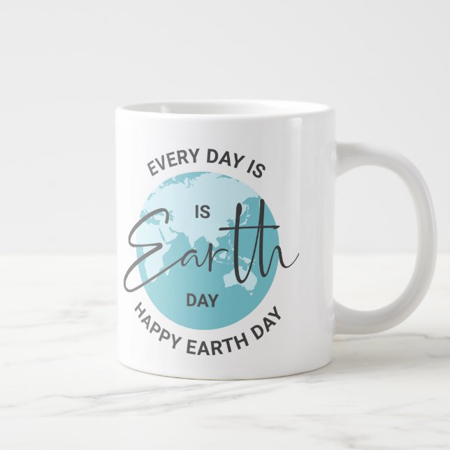 Grande Tasse Chaque jour est une typographie Jour des terres et (Droite)