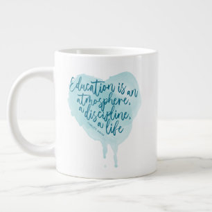 Grande Tasse Charlotte Mason Citation Blue Watercolor Homeschoo